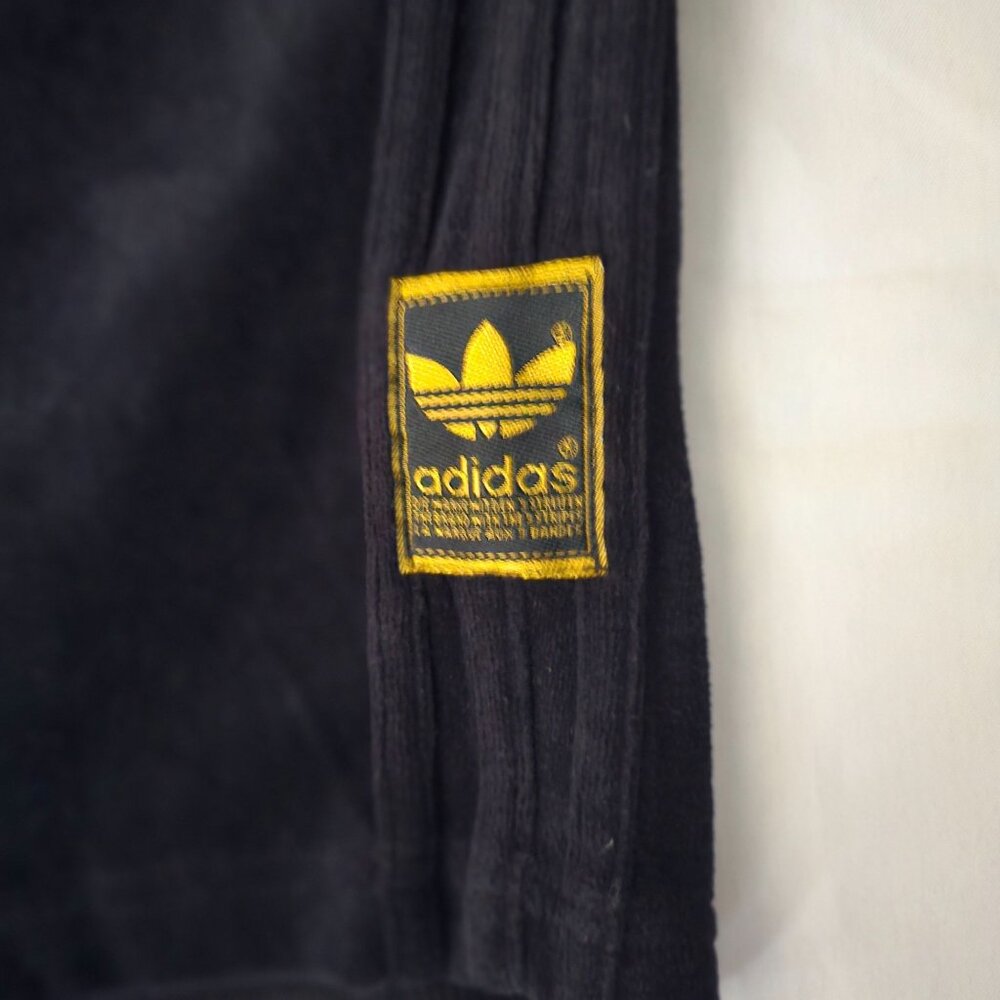 Adidas Adult Unisex Black Vintage Three Stripes Straight Jogger Pants Sz Medium - Picture 10 of 16